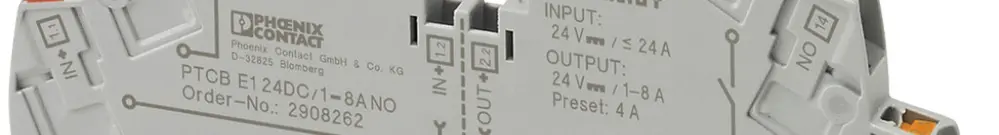 Interruttore di protezione Phoenix Contact PTCB E1 24DC/1…8A NO 