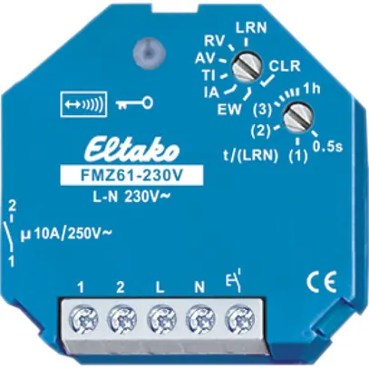 Actionneur-commutateur RF INC Eltako, relais temp.multif 