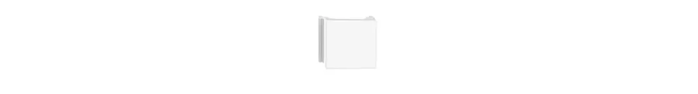 Plaque d'obturation Feller FH, pour kit montage R&M cat.6A spécial, blanc 