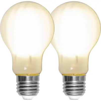 Lampada LED E27 7W 806lm 2700K opale Ø60×108mm Duo Pack 