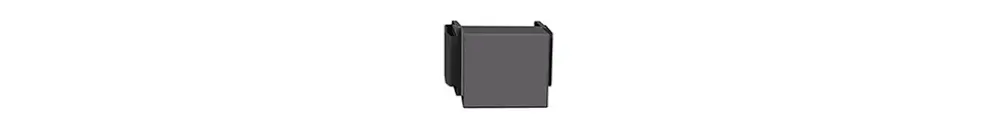 Plaque d'obturation Feller FH, pour kit montage R&M cat.5e/6 spécial, gris foncé 