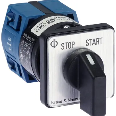 Contatto rotativo INS K&N CG4.A176.E, 10A/400V 2L 30×30mm "STOP-START" 