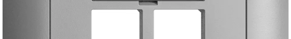 Kit di montaggio INC S-One EDIZIOdue FMI per 2×RJ45 diritto, silver 