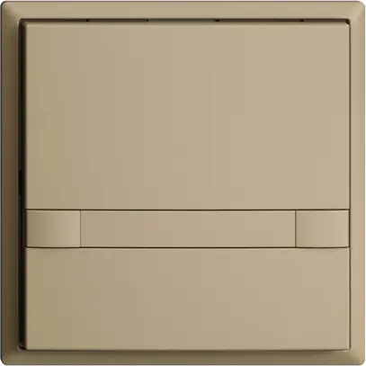Poussoir ENC KNX 1× EDIZIOdue colore sand RGB sans LED avec insert papier 