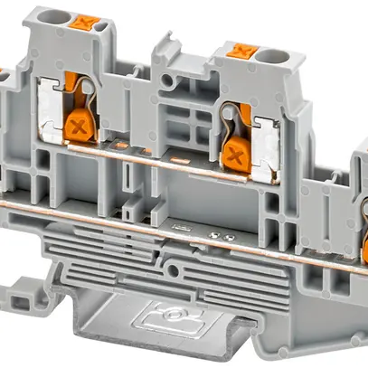 Morsetto di passaggio componibile PX XTTB 2,5 4mm² 22A 800V 2×2 DIN35 gr 
