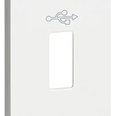 Copertura Living Now 1 modulo per presa USB tipo A bianco 