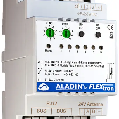 Attuatore-commutatore AMD ALADIN EnO 6-canali 5A 240VAC potenziale zero 3UM 