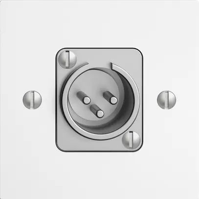 Presa INC XLR con spina EDIZIOdue bianco 
