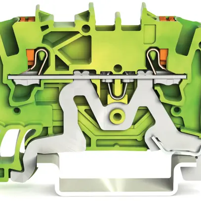 Borne de protection WAGO TOPJOB-S 1.5mm² 2L vert/jaune série 2201 