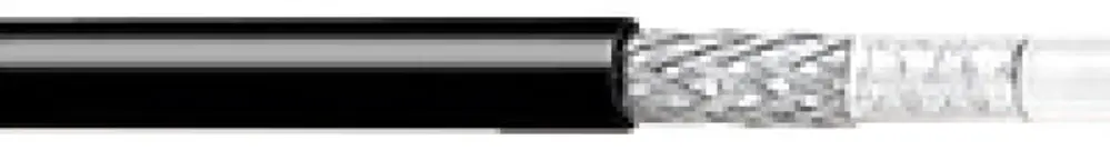 Câble d'antenne Telanor RG11-CH, 75Ω, 100m, noir, Fca 