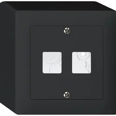 Kit frontale AP kallysto Q per 2 moduli nero 