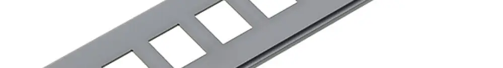 Cache R&M U-box 410 8×RJ45 Snap-in gris 