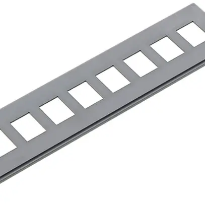 Coperchio R&M U-box 410 8×RJ45 Snap-in, grigio 