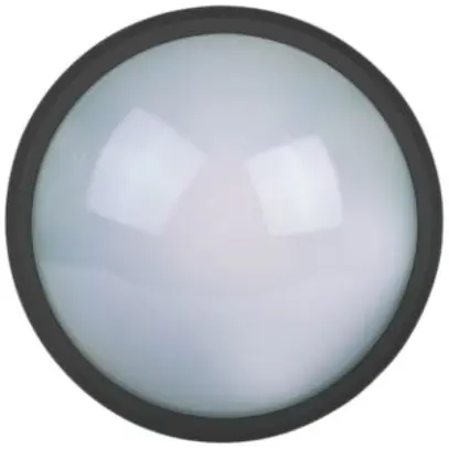 Applique LED Z-Licht Glasled 13W 700lm 3000K IK10 Ø210×80mm IP65 noir 