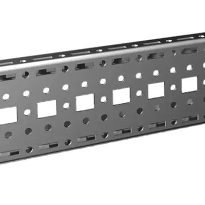 Montage-Chassis Rittal VX 8617.010 325×64×18mm Schiene grau 4Stk 