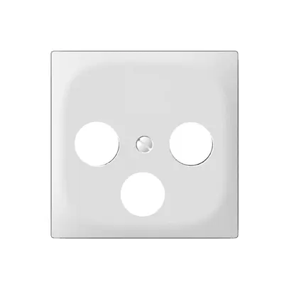 Placca frontale SIDUS per scatola R/TV/sat bianco lucido 