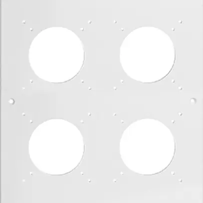 NUP-Kopfzeile Feller NEVO, 4×2, für N.CO-Apparate, weiss 