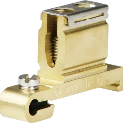 Morsetto di terra componibile Woertz 4…10mm² raccordo a vite 1×1 guida DIN 35mm 