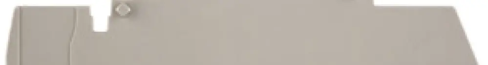 Parete d'estremità/intermedia Weidmüller ZAP/TW ZDT2.5/2 80.5×44.66mm beige 
