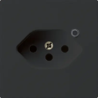 Prise Hager kallysto 1×T13 illuminé A noir 