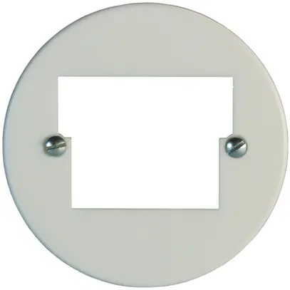 Disco frontale 58mm 2TT/2RJ45 bianco 