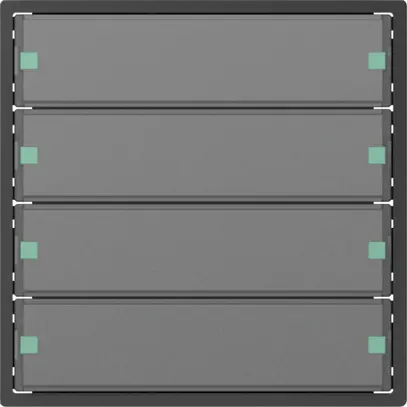 Senseur poussoir SIDUS KNX type E 4/8, anthracite 