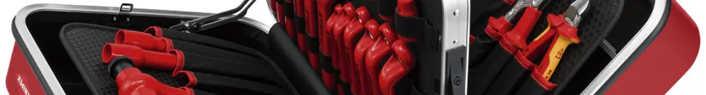 Werkzeugkoffer KNIPEX "BIG Twin Move RED" Elektro, 42-teilig 