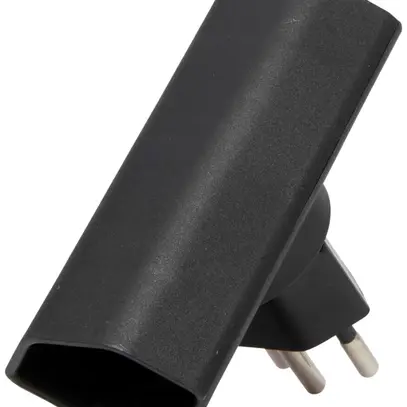 Spina di derivazione cleverLINE piatto 2×T13 300° nero 