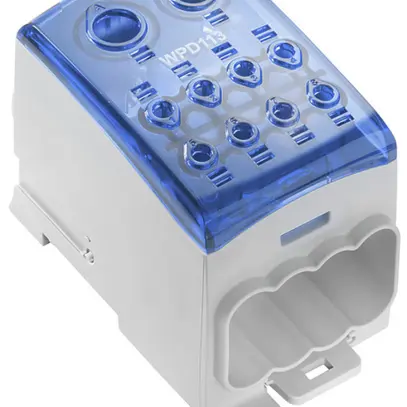 Blocco di distribuzione WM WPD 113 1×185+1×150/8×35mm² 353A 1000V TS35 blu 