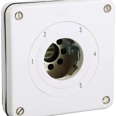 Interrupteur à gradation ENC s.cylindre NEVO 1P, IP21, 1-2-3-4-5, ret.9, blanc 