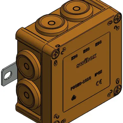 Boîte de passage AP Swibox P90E0 E30-E90 IP65 100×100×54mm (5×1)×6mm² ora 