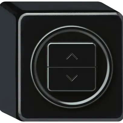 Poussoir stores AP origin 1P 2×touches 88×88×54mm noir 