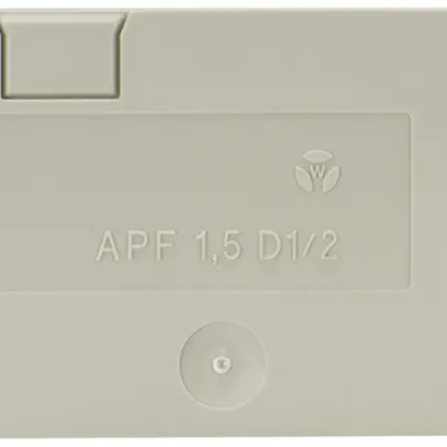 Paroi de fermeture Wieland APF p.bornes de jonction WKF 1.5 D1/2…, 60.4mm, gris 