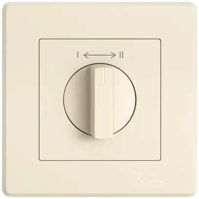 Kit di montaggio INC EDIZIO.liv SNAPFIX® p.pulsante girevole manop.1 → ← 2 cr 