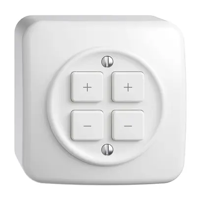 Station secondaire AP 2K/4T pour variateur Sdue Wiser blanc 