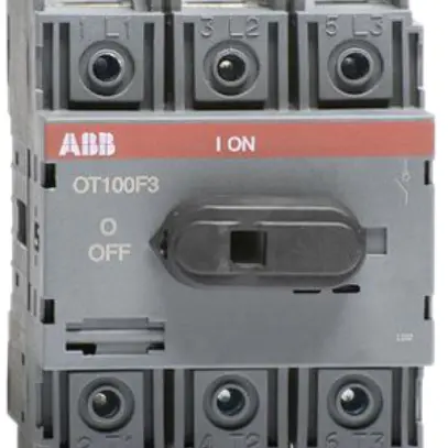 Lasttrennschalter ABB 100A/400V 3L, AC22A hellgrau 