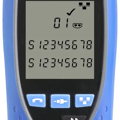 Tester per cavi multimedia VDV II BT RJ11/RJ12/RJ45/raccordo F 