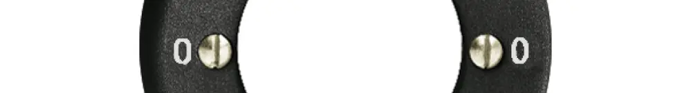 Kit front. 0-Kochen-0-Waschen per interr.rot.a chiave nero 