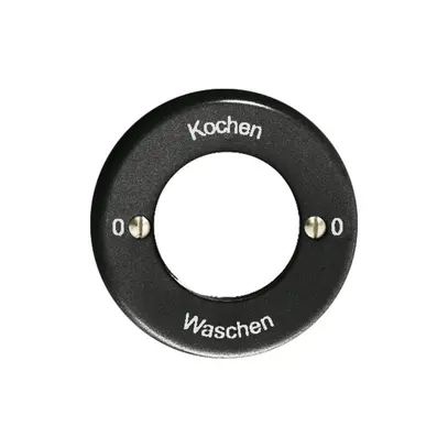 Kit front. 0-Kochen-0-Waschen per interr.rot.a chiave nero 