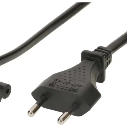 Cavo d'apparecchio MH, T26/C7 angolo, Tdlf 2×0.75mm² 1.8m, nero 