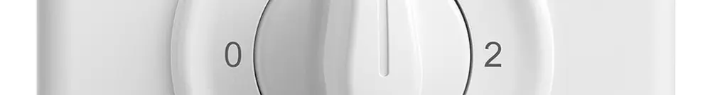 Kit frontale STANDARDdue 0-1-2-3 90×90mm bianco per interrutore rotativo 