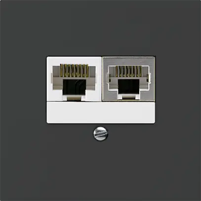 Scatola INC kallysto 2×RJ45s+u separato nero 