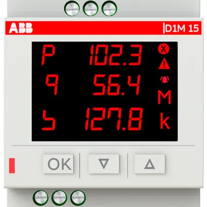 Multimetro AMD ABB D1M 15 V/A/Hz/P/E 3LN 1A/5AModbus RTU 3UM 