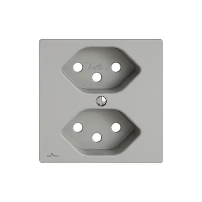 Kit di montaggio EDIZIO.liv SNAPFIX® per presa 2×T13 separata grc 