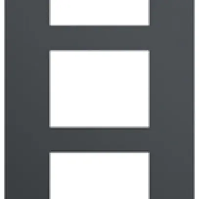 Cadre de recouvrement audio ABB-Welcome, pour 1/3 (3 modules), Al anthracite 
