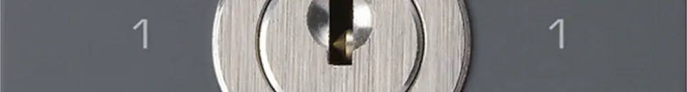 Intérieur interrupteur à clé kallysto 0/1L anthracite avec serrure Kaba 8 