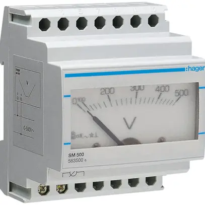 Voltmetro INS Hager 0…500VAC 