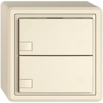 Poussoir KNX RGB AP EDIZIO.liv SNAPFIX® capteur temp.s.LED 2× comm.1T cr 