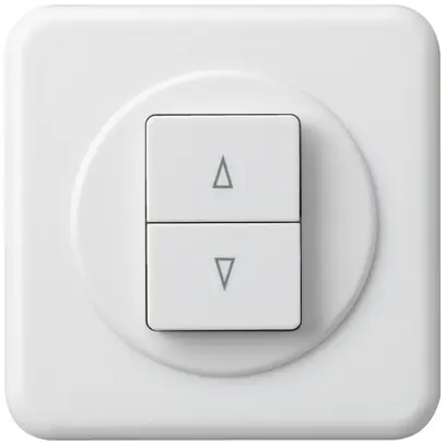 Interruttore per tapparella INC basico con 2 tasti di comando bianco 