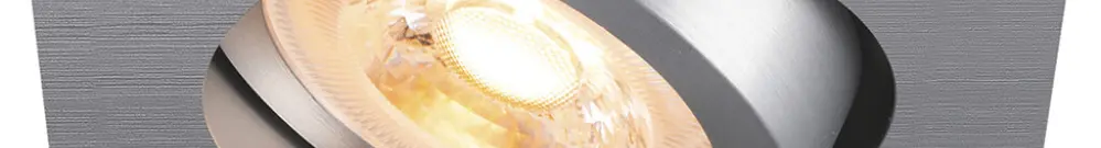 Downlight LED SLV NEW TRIA 68 GU10 1×10W REG 82×82mm argento 
